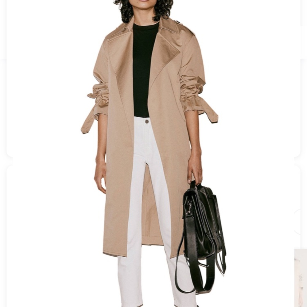 All Saints Riley Macintosh coat, trench coat, small